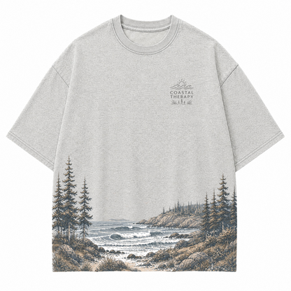 Coastal Therapy Landscape Graphic T-Shirt