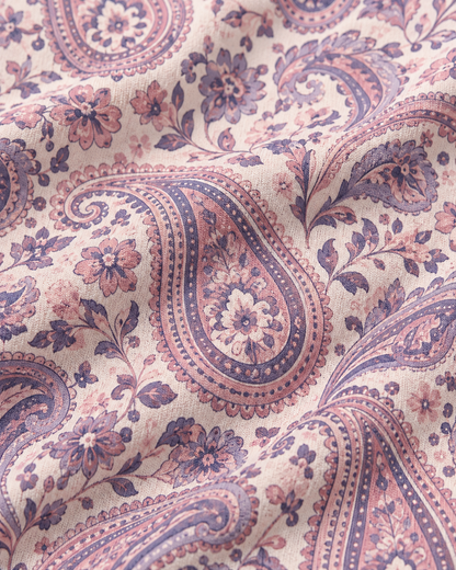 Blush Paisley Golf Polo