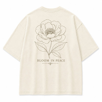 Bloom In Peace Floral Graphic T-Shirt