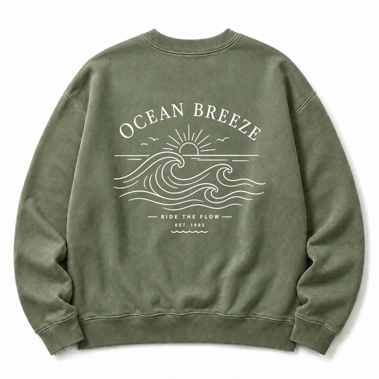 Ocean Breeze Washed Graphic Sweatshirt