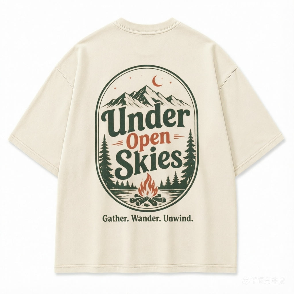 Under Open Skies Campfire Graphic Tee