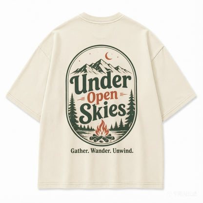 Under Open Skies Campfire Graphic Tee