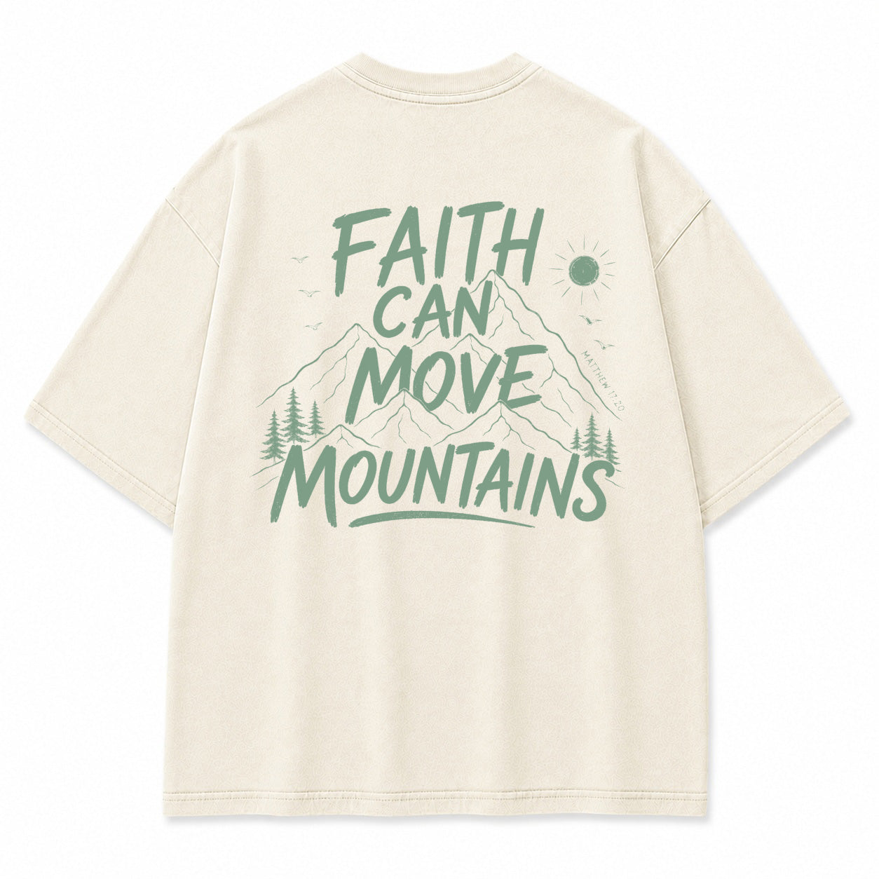 Faith Mountains Line Art Graphic T-Shirt