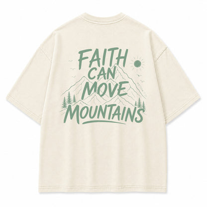 Faith Mountains Line Art Graphic T-Shirt
