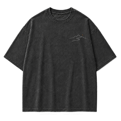 Go Where You Feel Most Alive Washed Print Tee