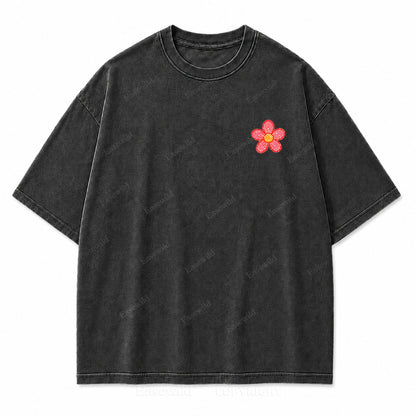 Grow Wild Wildflower Botanical Washed Graphic Tee
