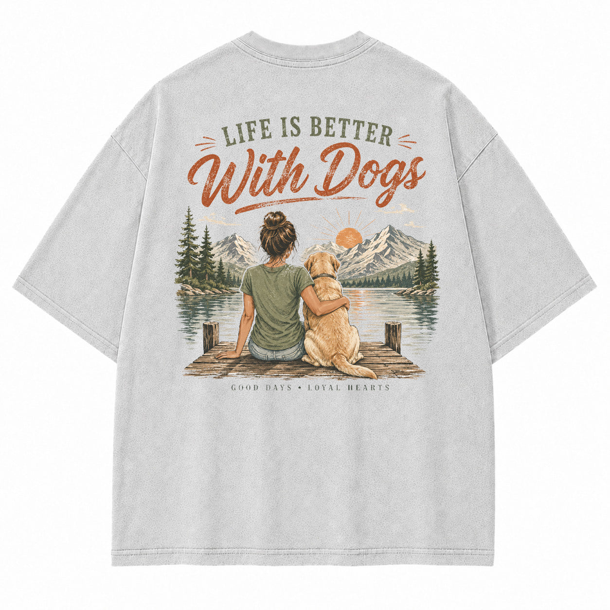 Life Is Better With Dogs Graphic T-Shirt