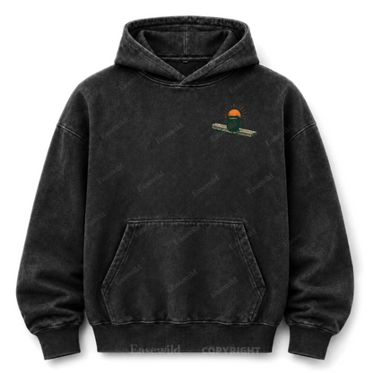 Slow Mornings Lakeside Washed Grafik-Hoodie