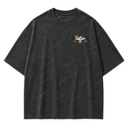 Campfire Evenings Outdoor Washed Print Tee