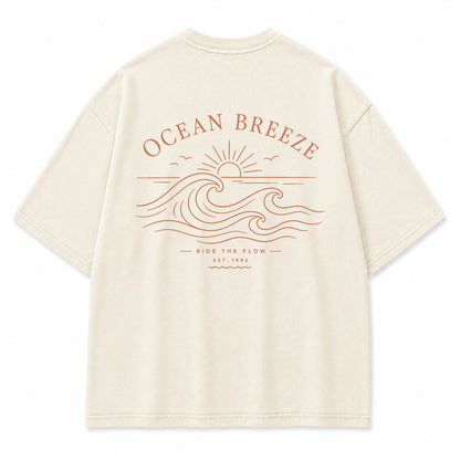 Ocean Breeze Minimal Graphic T-Shirt