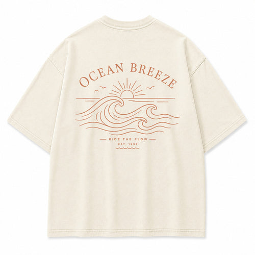 Ocean Breeze Minimal Graphic T-Shirt