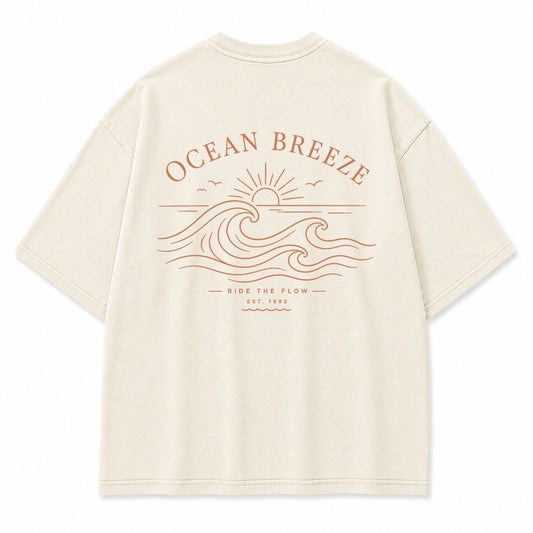 Ocean Breeze Minimal Graphic T-Shirt