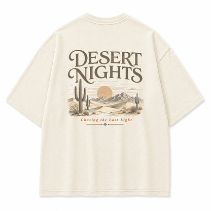 Cactus Dusk Desert Landscape Graphic T-Shirt