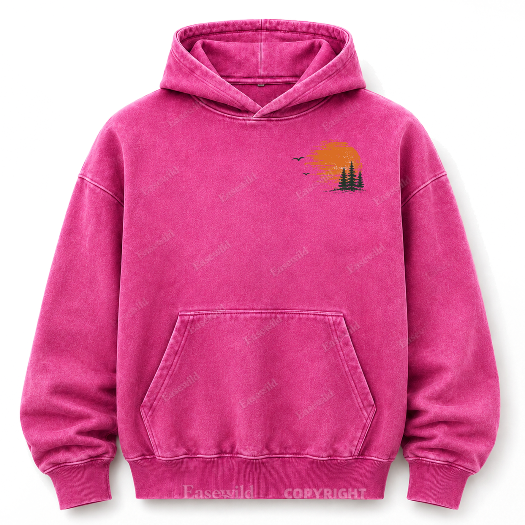 Somewhere Between Lost & Free Washed Graphic Hoodie