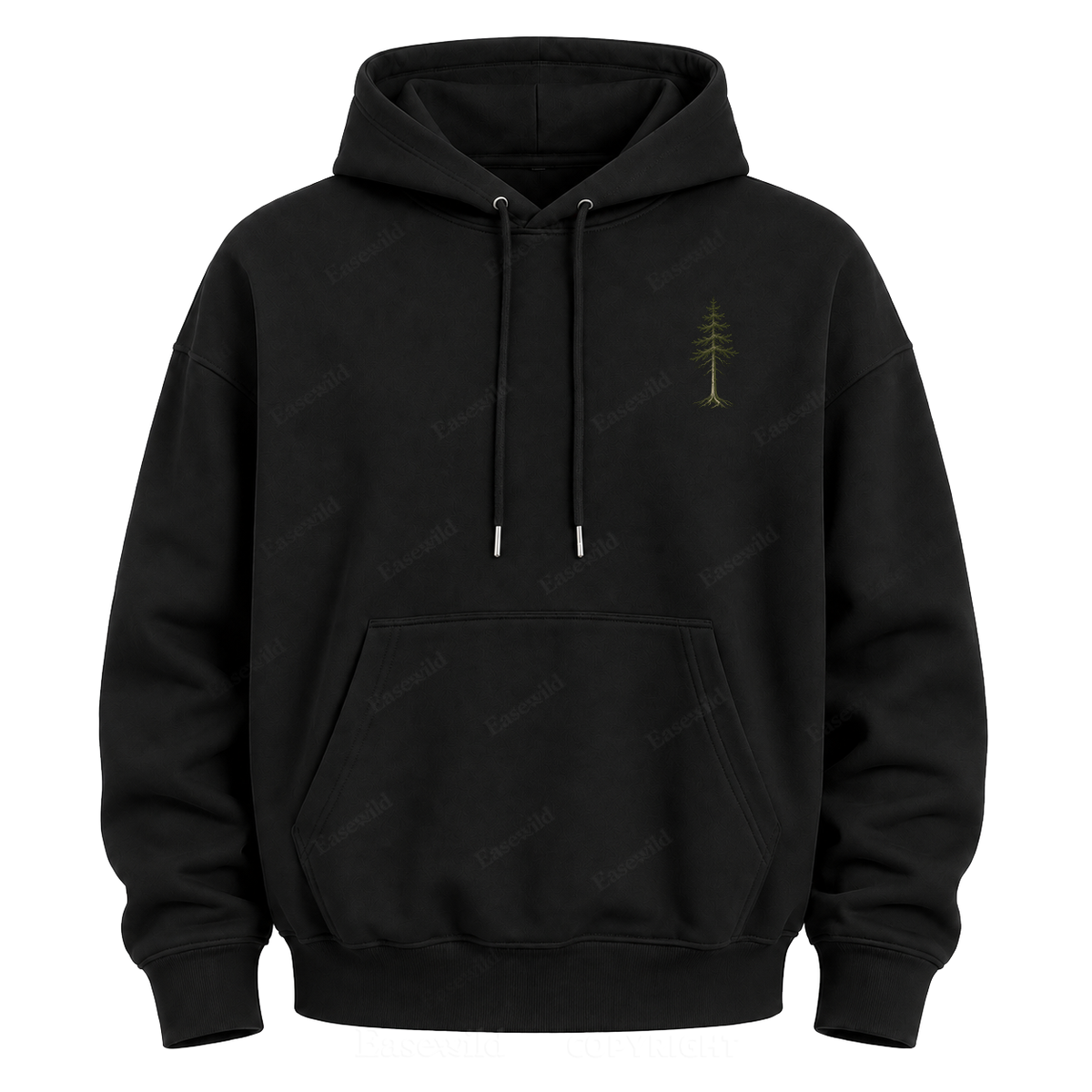 Wild in Quiet Ways Vintage Pine Graphic Hoodie