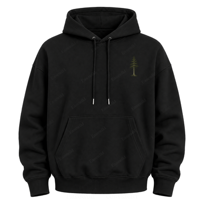 Wild in Quiet Ways Vintage Pine Graphic Hoodie