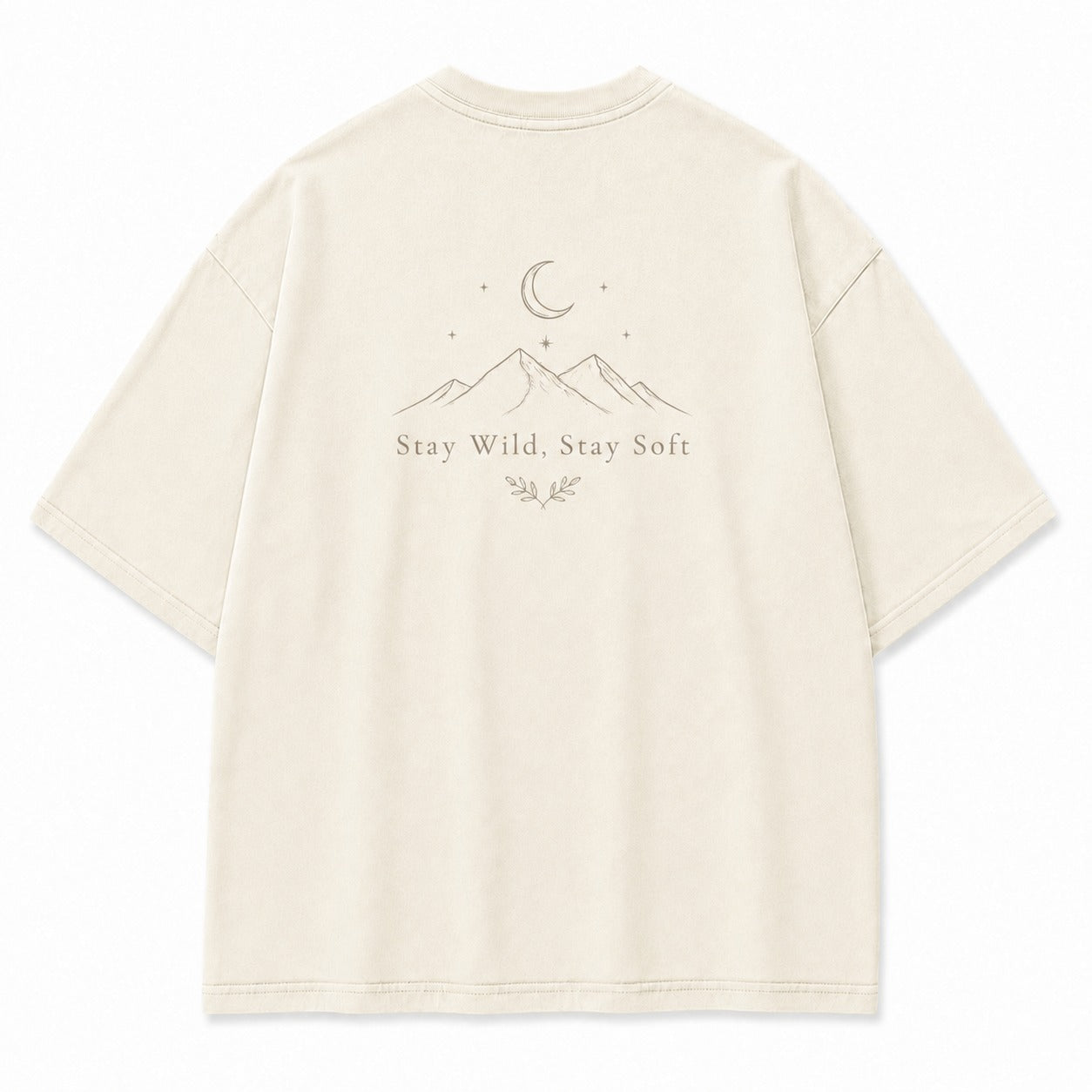 Stay Wild, Stay Soft Minimalist Mountain Tee