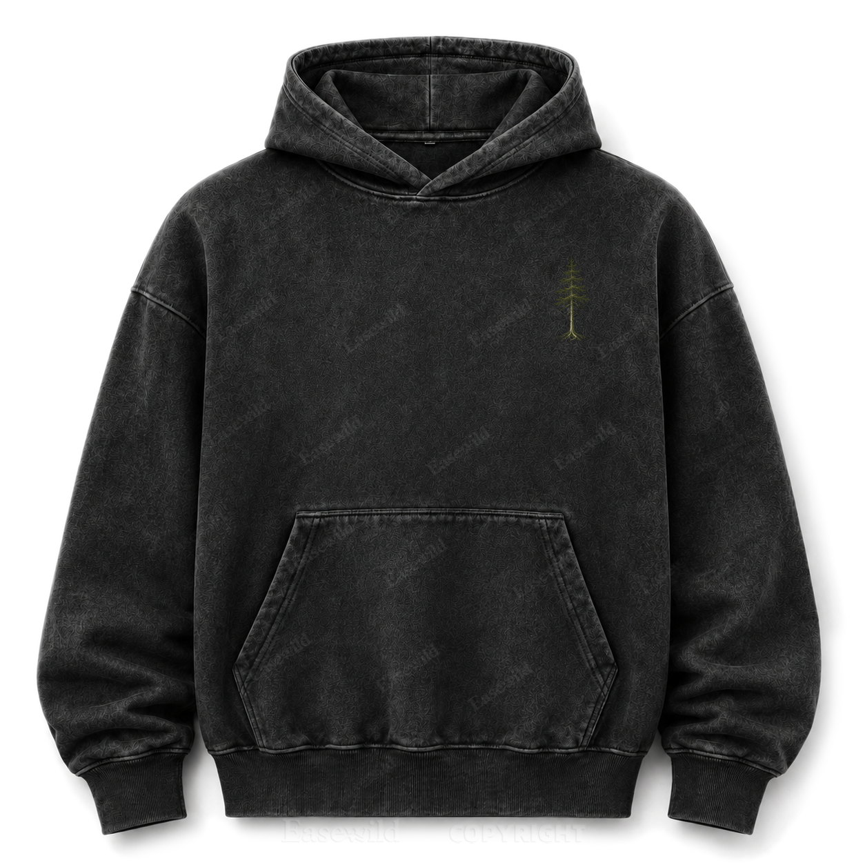 Wild in Quiet Ways Vintage Pine Washed Graphic Hoodie