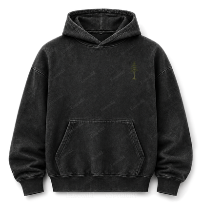 Wild in Quiet Ways Vintage Pine Washed Graphic Hoodie