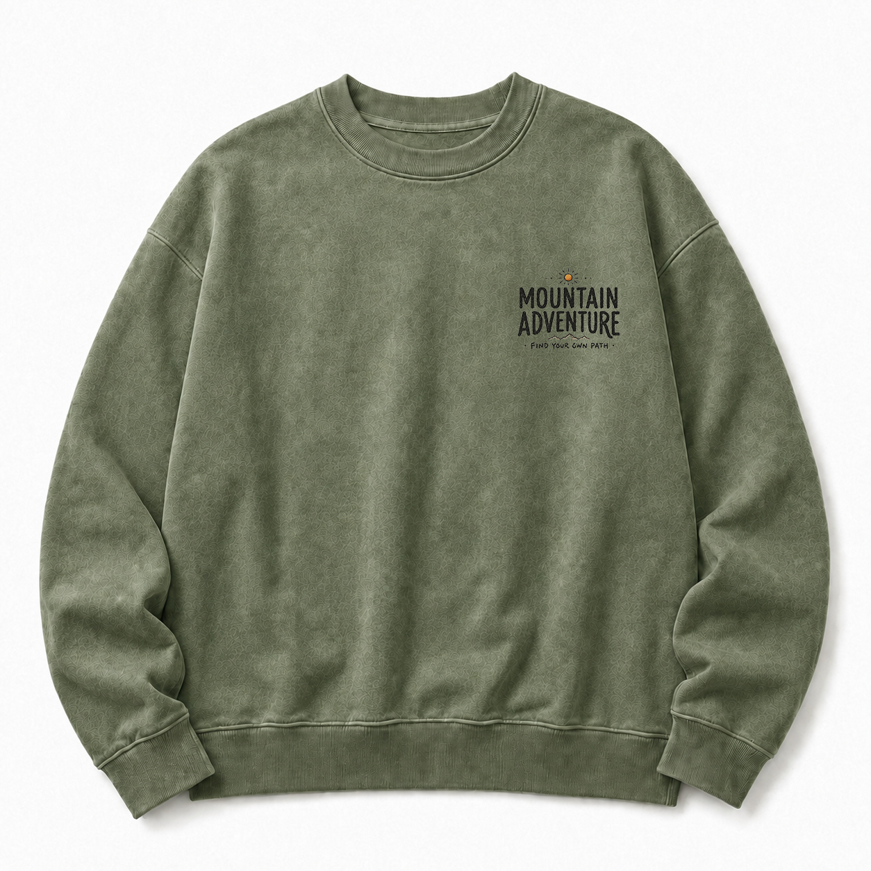 Find Your Own Path Washed Grafik-Sweatshirt