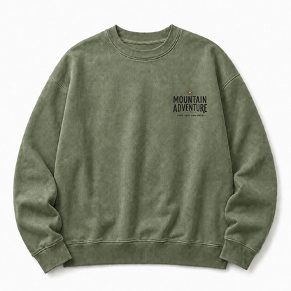 Find Your Own Path Washed Grafik-Sweatshirt