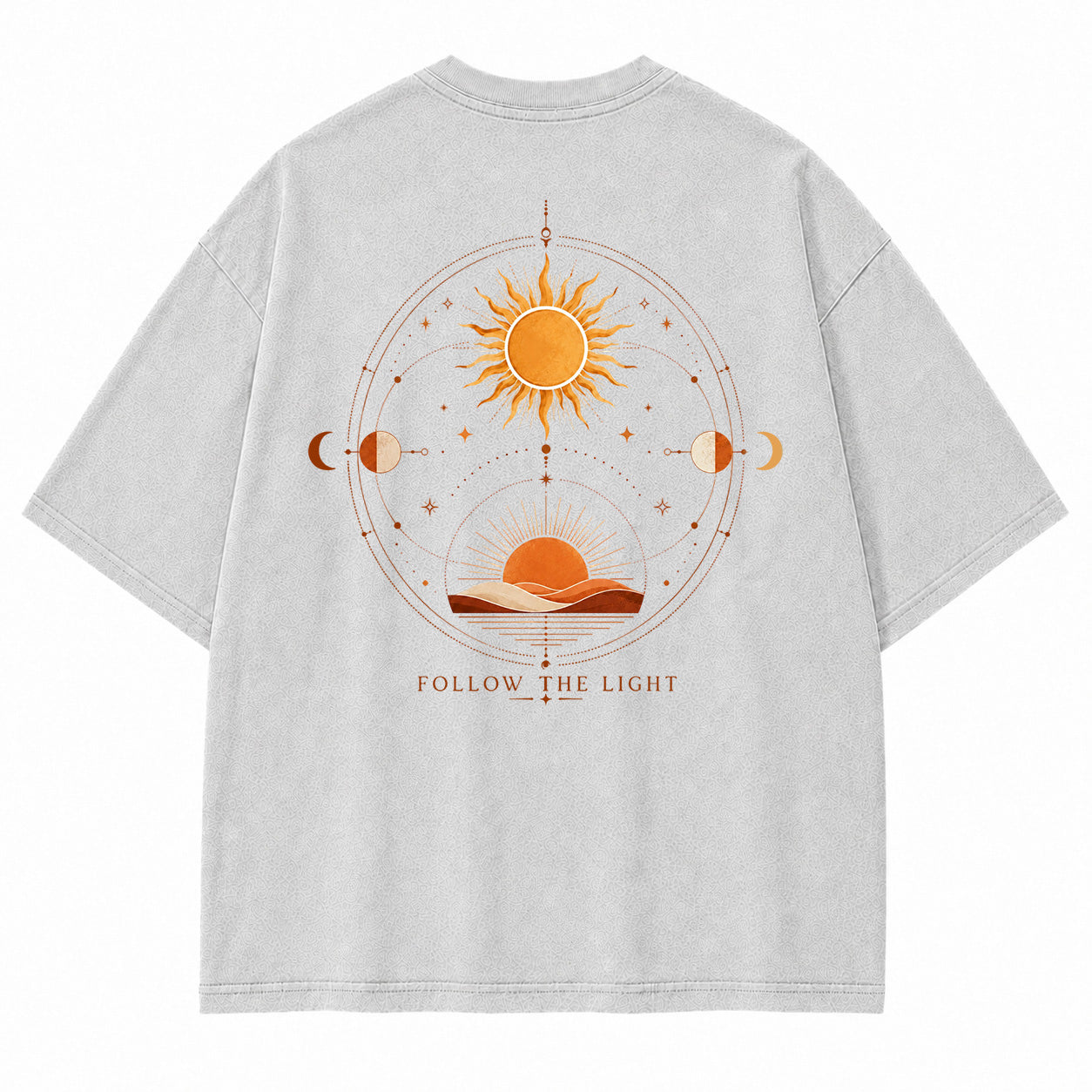 Follow The Light Solar Compass Graphic T-Shirt