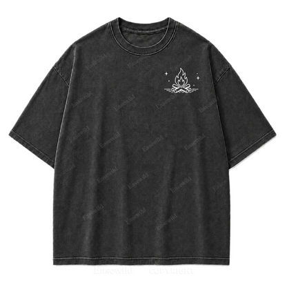 Find Me by the Fire Washed Print Tee