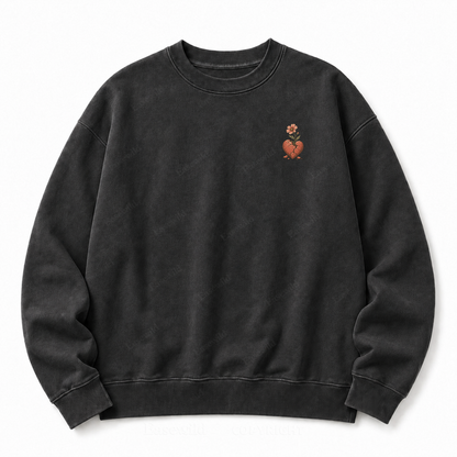 Bloom Through Broken Washed Sweatshirts