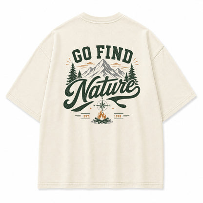 Go Find Nature Graphic T-Shirt