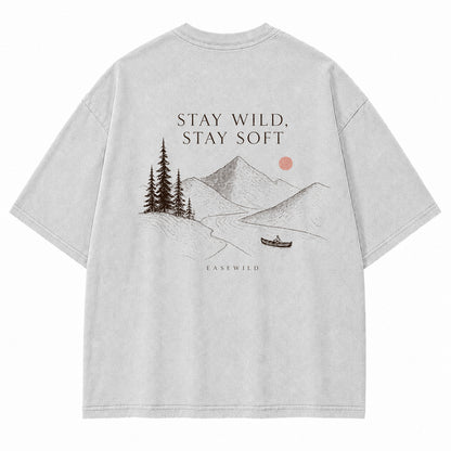 Minimal Wilderness Escape Graphic T-Shirt