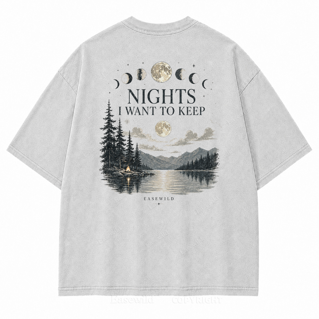 Nights I Want to Keep Washed Back Print Tee