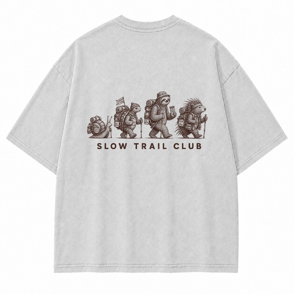 Slow Trail Club Woodland Hikers Graphic T-Shirt