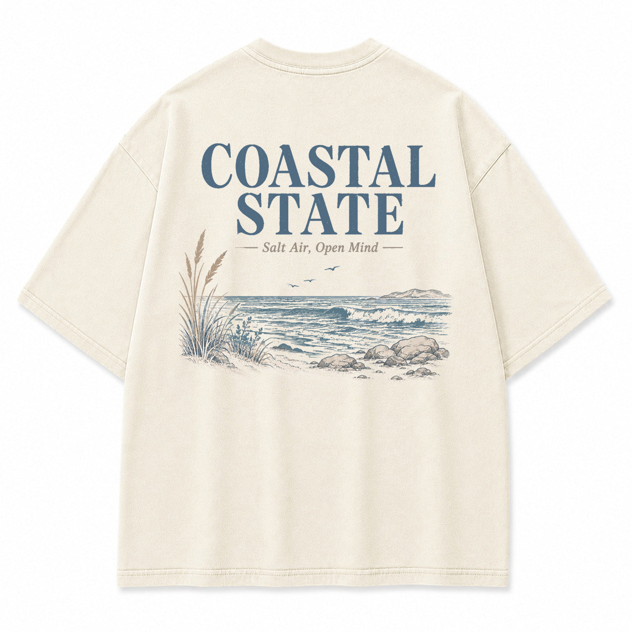 Coastal State Ocean Shore Graphic T-Shirt