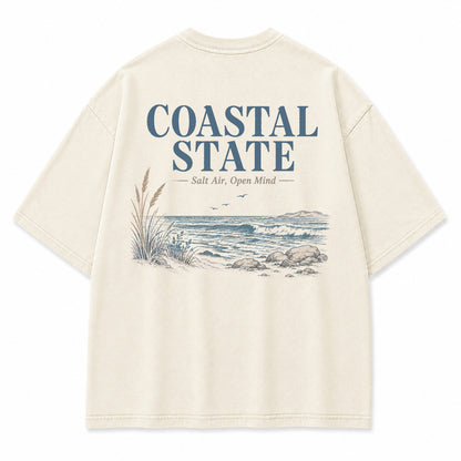 Coastal State Ocean Shore Graphic T-Shirt
