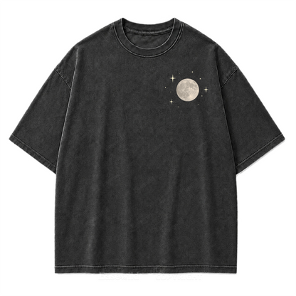 Moonlit Wilderness Washed Print Tee