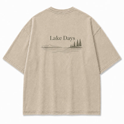 Where Quiet Lake Days Feel Simple and Free Tee
