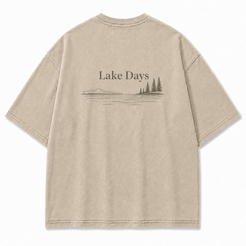 Where Quiet Lake Days Feel Simple and Free Tee