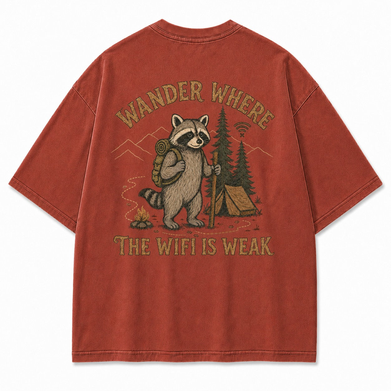 Off Grid Raccoon Graphic Tee