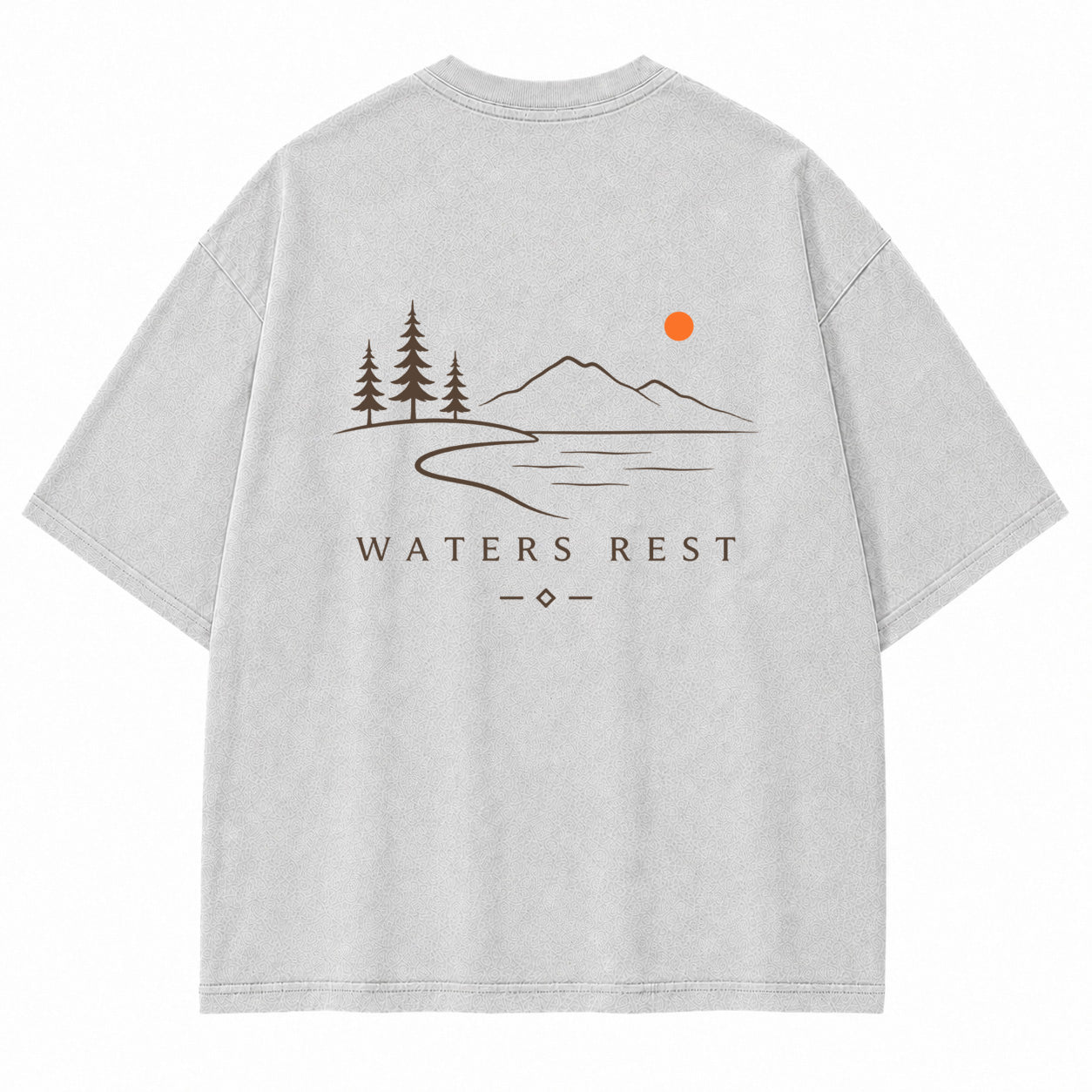 Waters Rest Mountain Lake Graphic T-Shirt