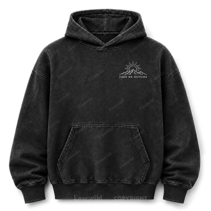 Take Me Outside Out West Washed Graphic Hoodie