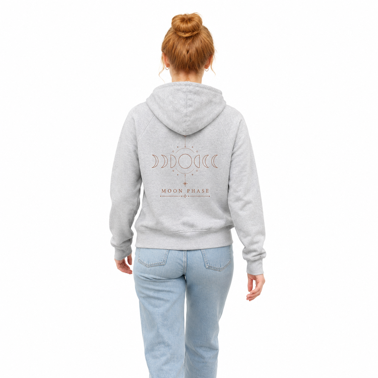 Moon Phase Astral-Zip Hoodie