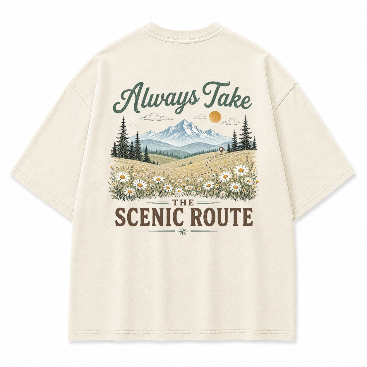 Lost in the Right Direction Back Print T-Shirt