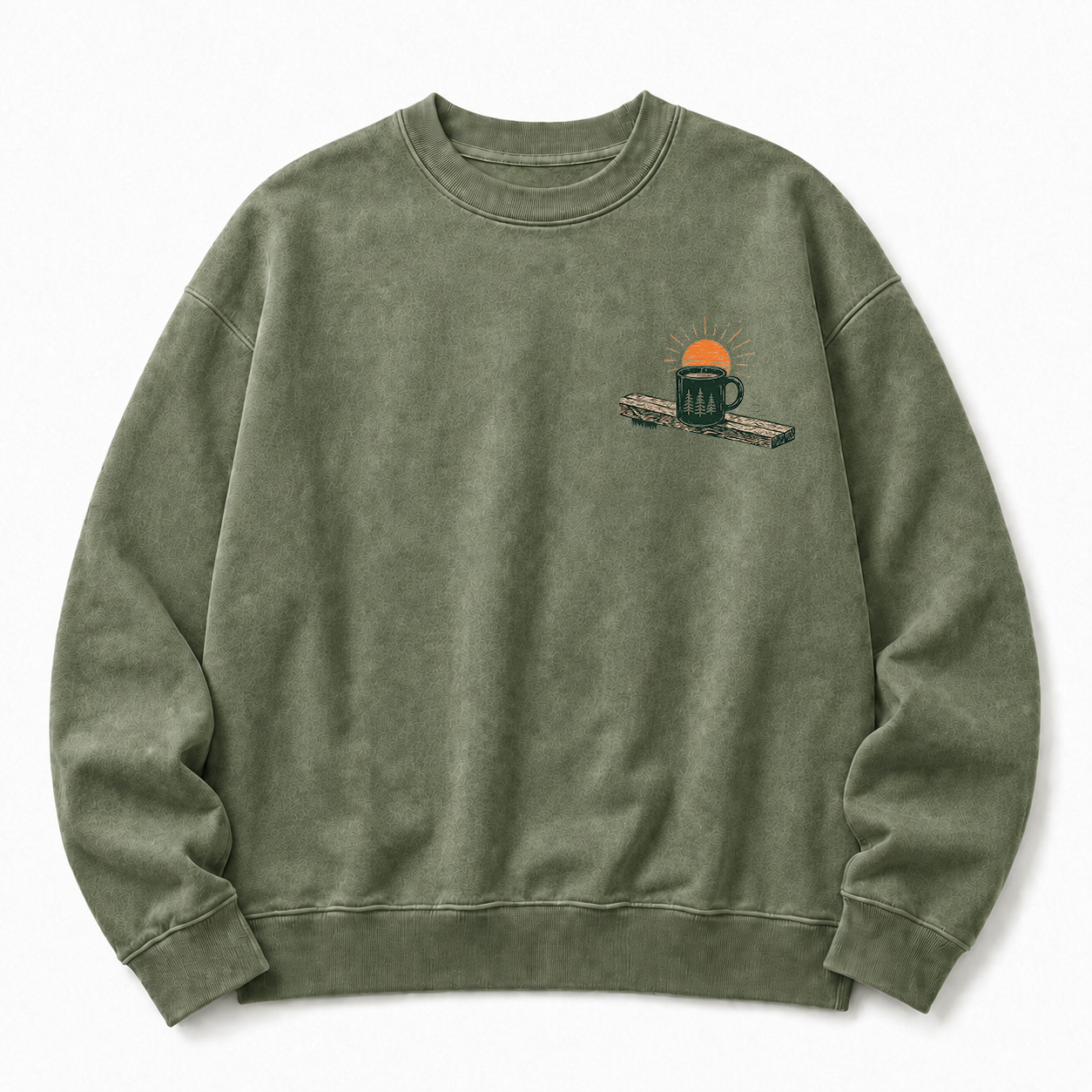 Slow Mornings Washed Graphic Sweatshirt