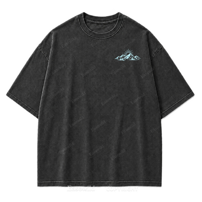 Faith Moves Mountains Washed Print Tee