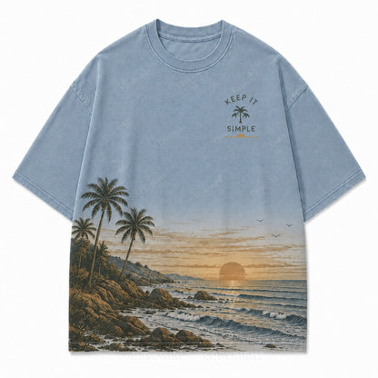 Keep It Simple Coastal Grafik-T-Shirt