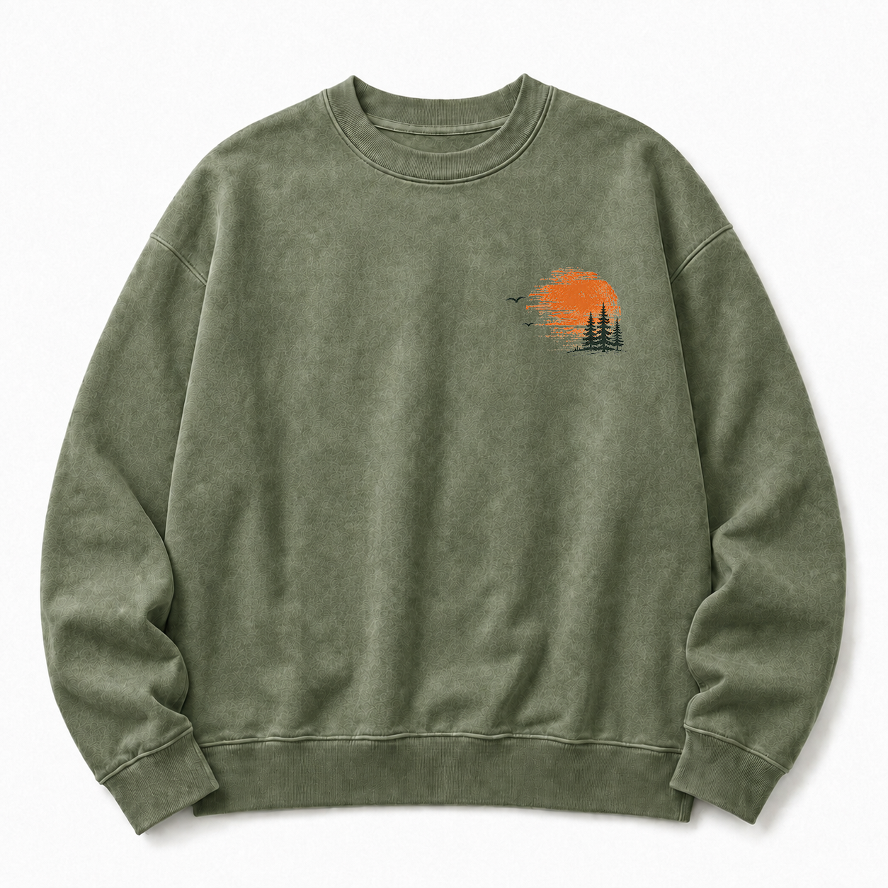 Somewhere Between Lost & Free Washed Back Graphic Sweatshirt