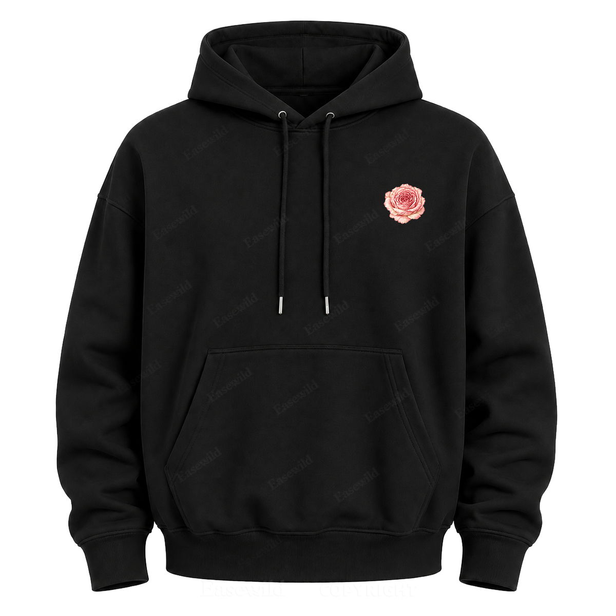 Love Grows Wild Here Vintage Floral Graphic Hoodie