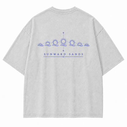 Sunward Sands Solar Cycle Graphic T-Shirt