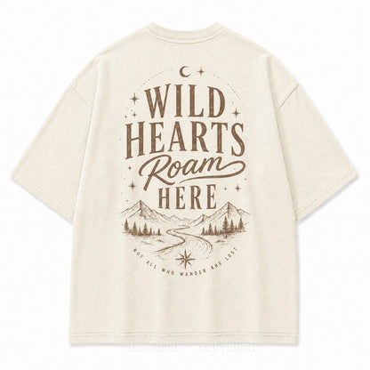 Where Wild Hearts Roam Mountain Graphic Tee