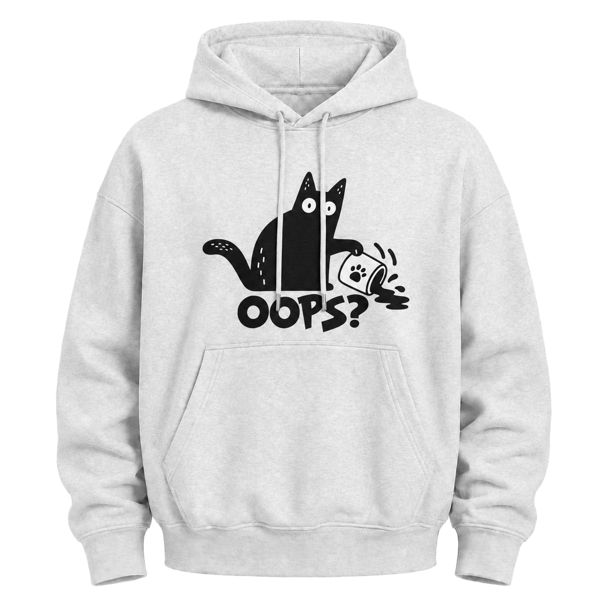 Oops! Clumsy Cat Hoodie – Cute Funny Graphic Sweatshirt